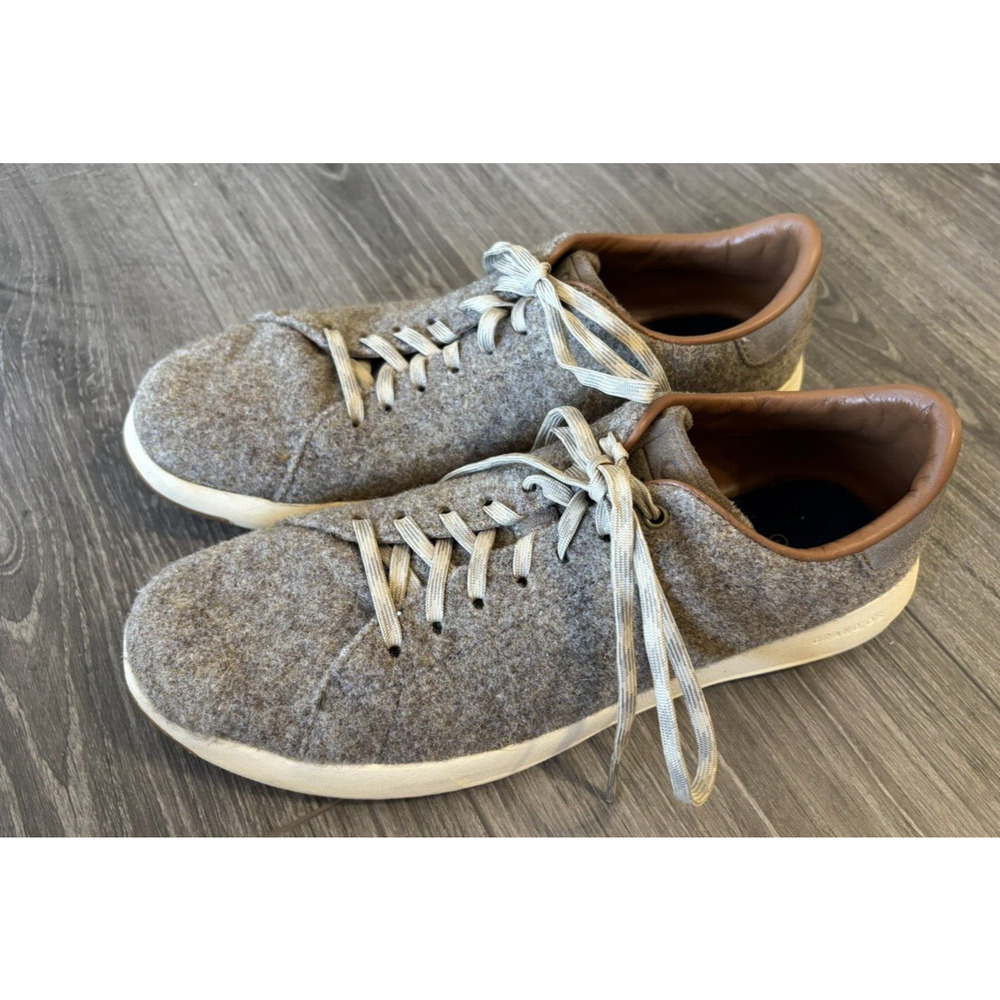 Cole Haan GrandPro‎ Soft Sage Wool Suede Casual Shoes Mens Size 9.5 M